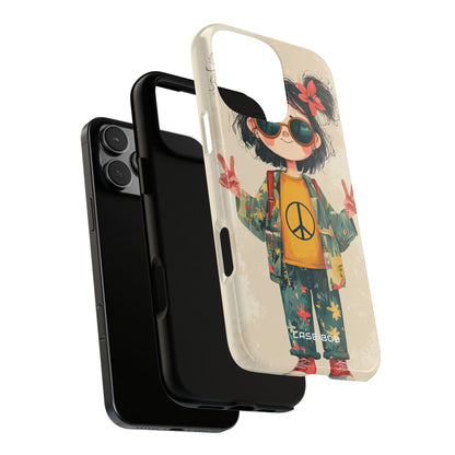 Peace Pigtails iPhone 16 Pro Max Case - Tough