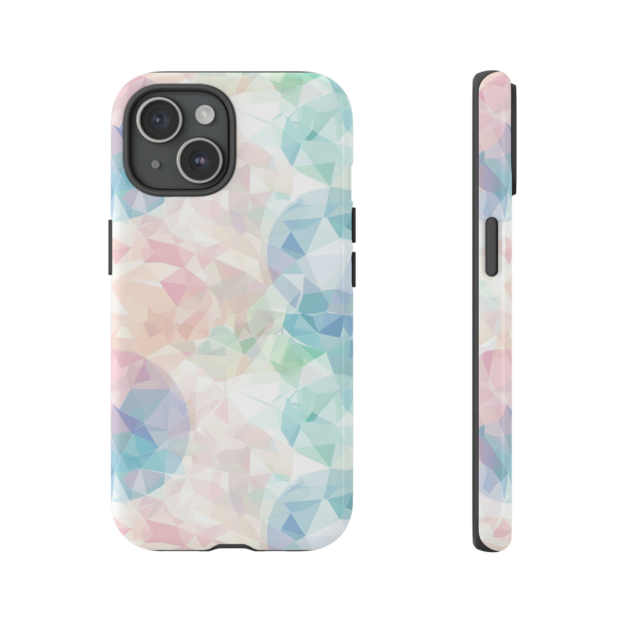 Geometric Intricacy: Pastel Precision - Protective Phone Case