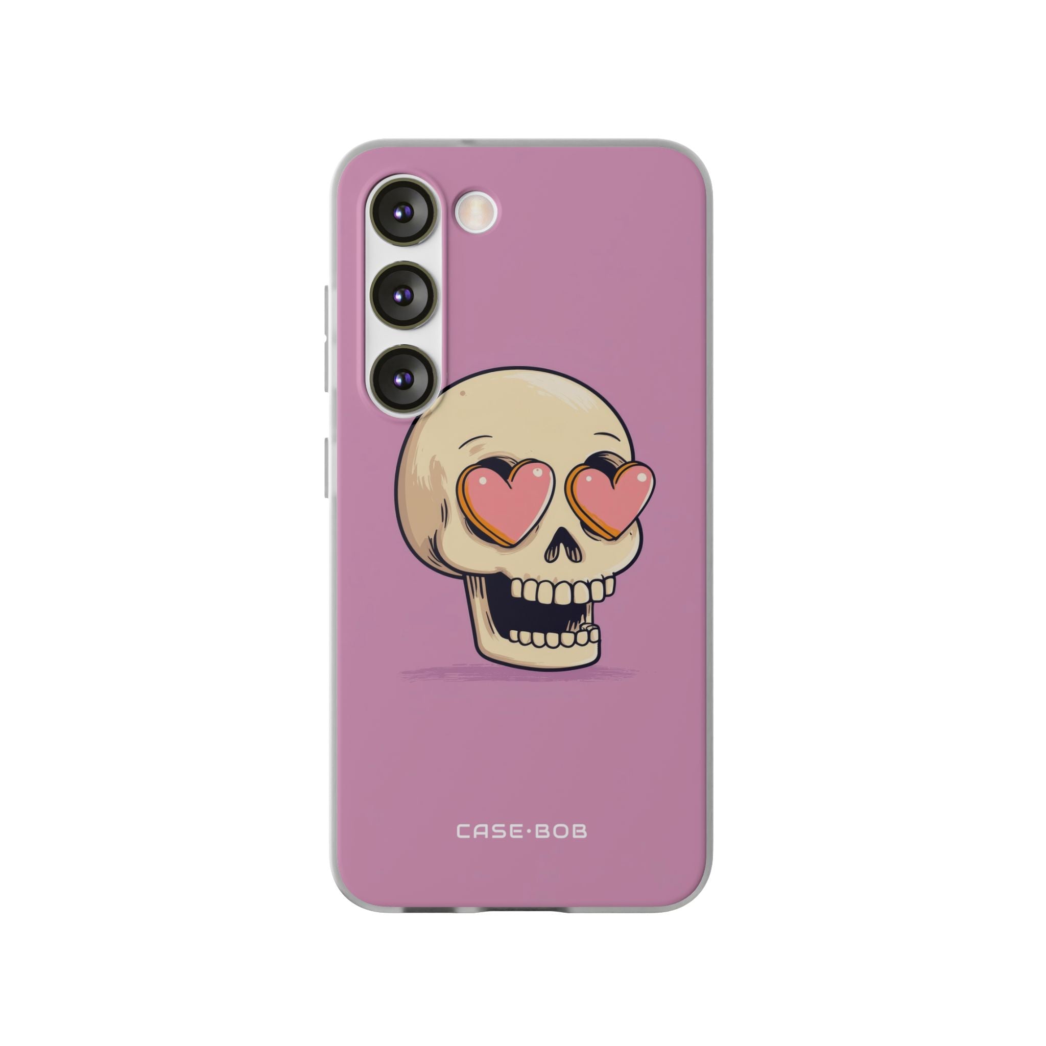 Heart Eyed Skull Samsung S23 Case - Soft