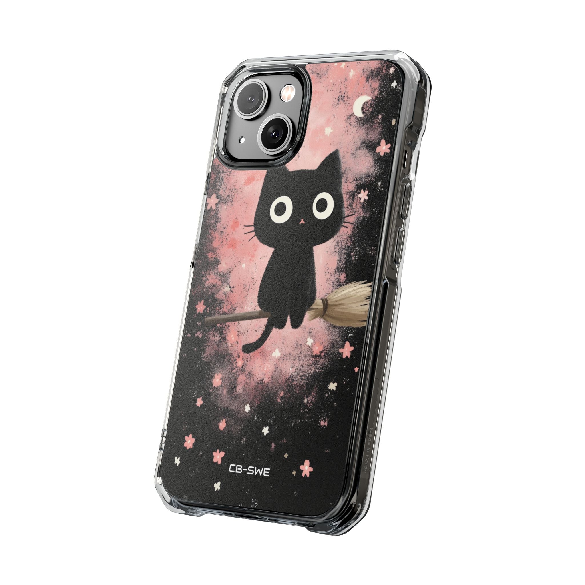 Whimsical Cat Soars iPhone Case - Impact