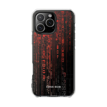 Crimson Glyphs iPhone 16 Pro Max Case - Impact