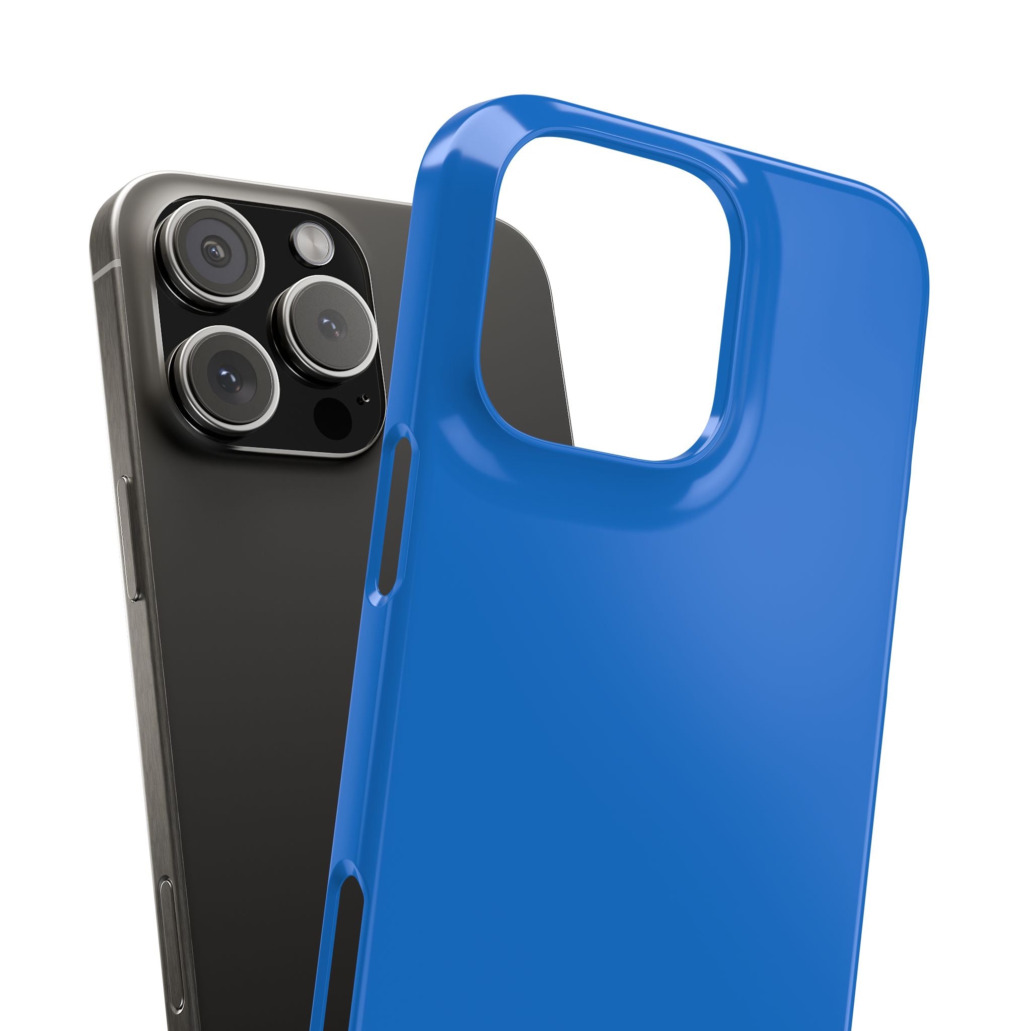 Bright Navy Blue - Slim iPhone 16 Phone Case