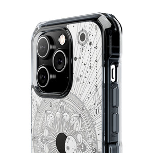 Celestial Mandala Mystique – Handyhülle für iPhone (Clear Impact – Magnetisch) 