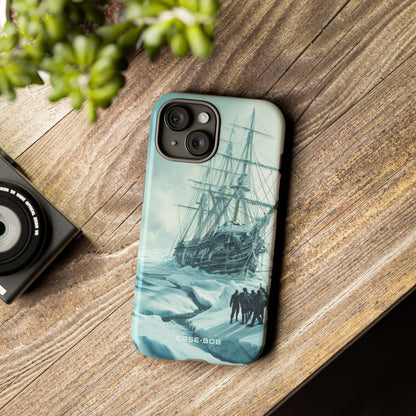 Icebound Ship iPhone 15 Case - Tough