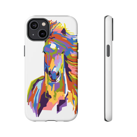 Horse Abstract Art iPhone Case (Protective) iPhone 14 Plus Matte Phone Case