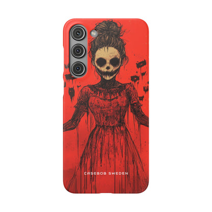 Haunting Scarlet Descent Samsung S23 - Slim Phone Case