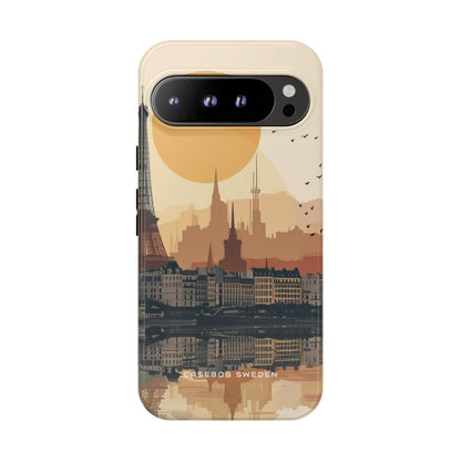 Parisian Skyline Reflections Google Pixel 9 - Tough Phone Case