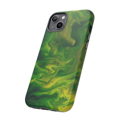 Green Smoke Ink Art iPhone Case (Protective) Phone Case