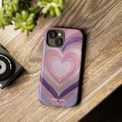 Radiant Heartbrush iPhone 15 Case - Tough