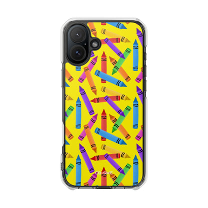 Crayons Scatter Playfully iPhone Case - Impact