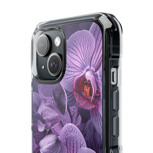 Radiant Orchid Design | Handyhülle für iPhone (Clear Impact Case – magnetisch) 