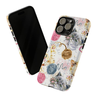 Cute Kitten Pattern - Protective Phone Case