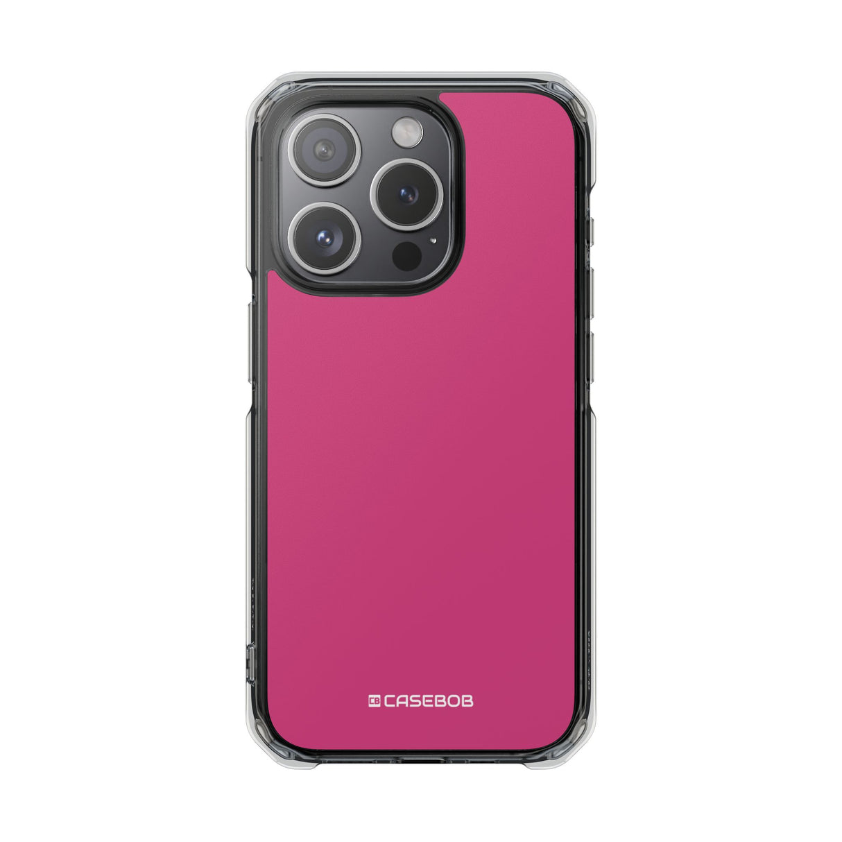 Magenta Pantone | Handyhülle für iPhone (Clear Impact Case – magnetisch) 