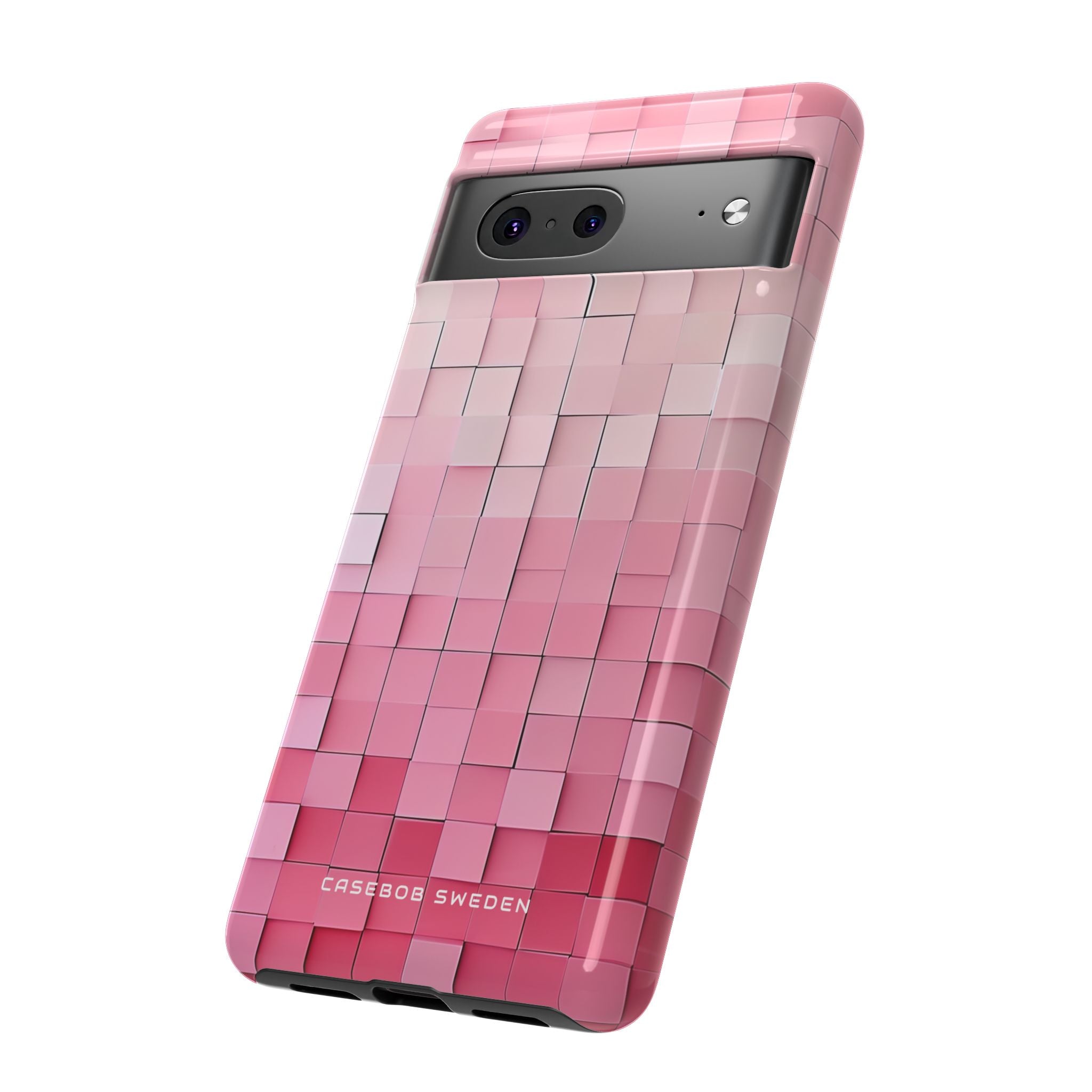 Gradient Pink Mosaic Google Pixel 7 - Tough Phone Case