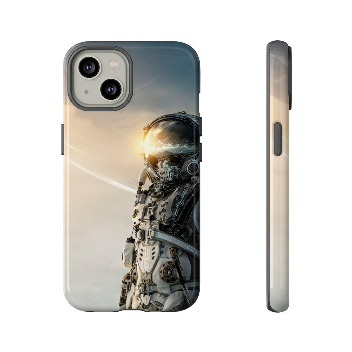 Astronaut on unexplored planet - Protective Phone Case