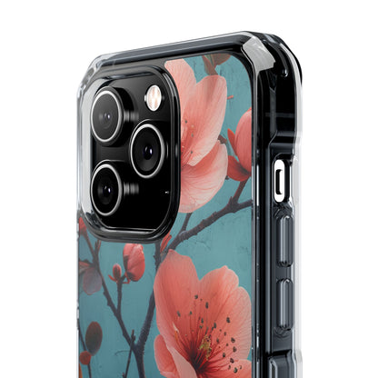 Floral Harmony Burst iPhone 14 - Clear Impact Phone Case