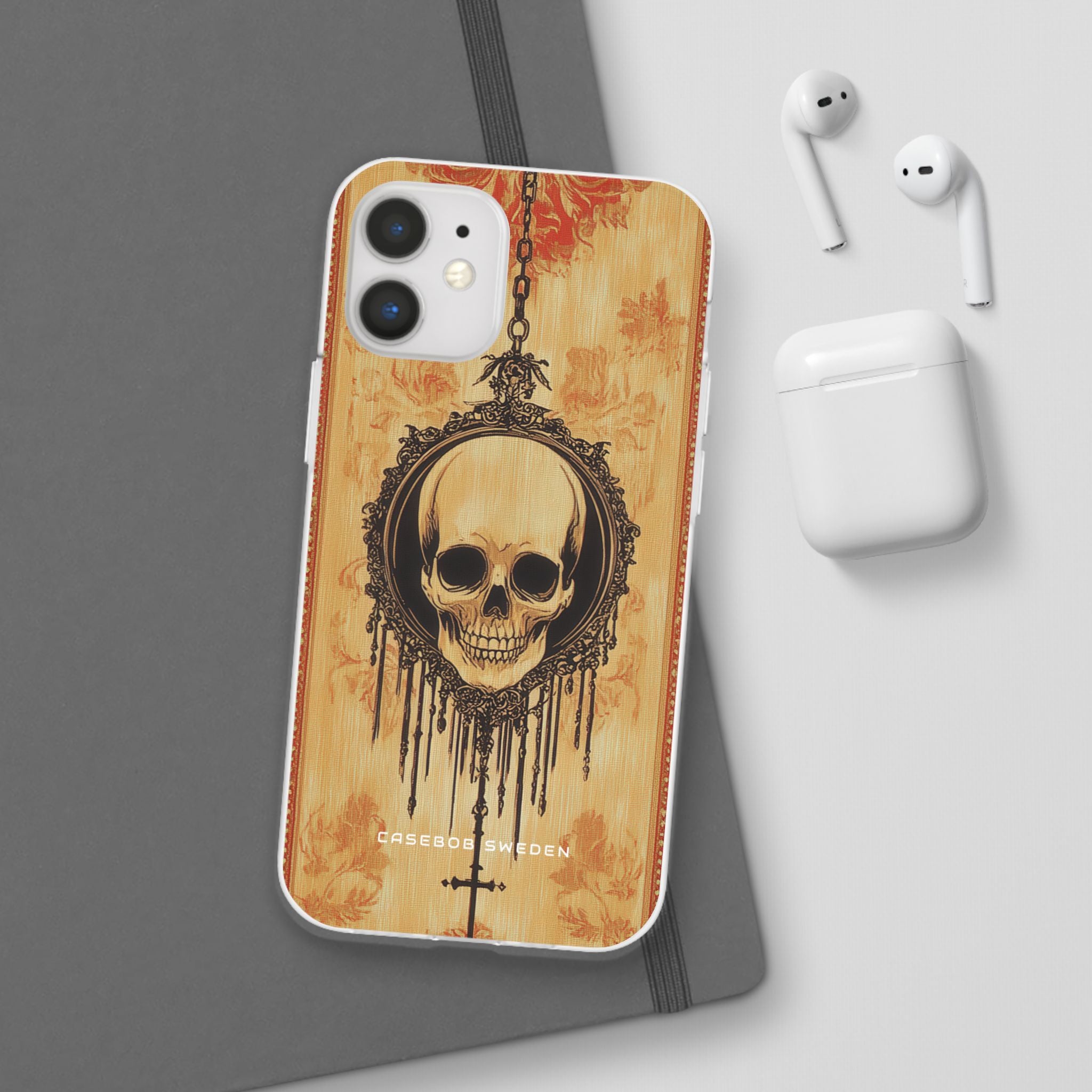 Gothic Skull Elegance iPhone 12 - Flexi Phone Case