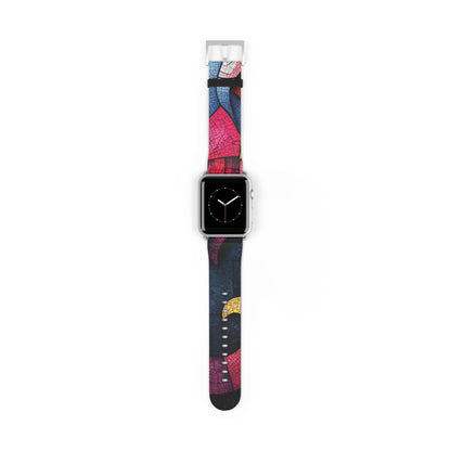 Blue Mosaic Elephant - Watch Band