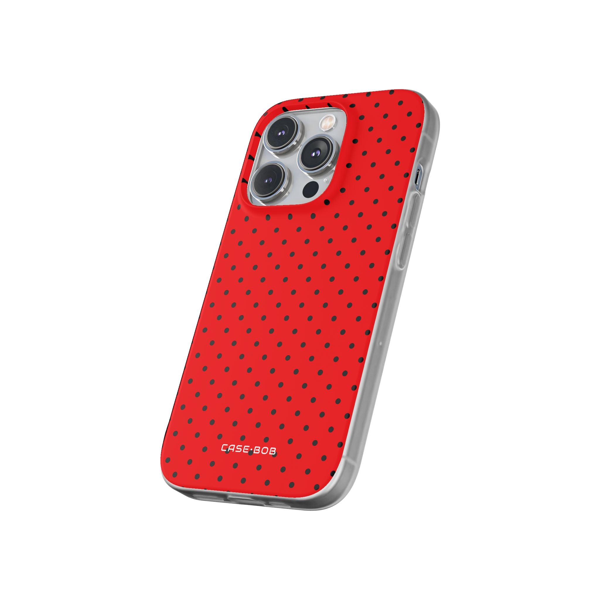Crimson Dot Matrix iPhone 14 Pro Case - Soft