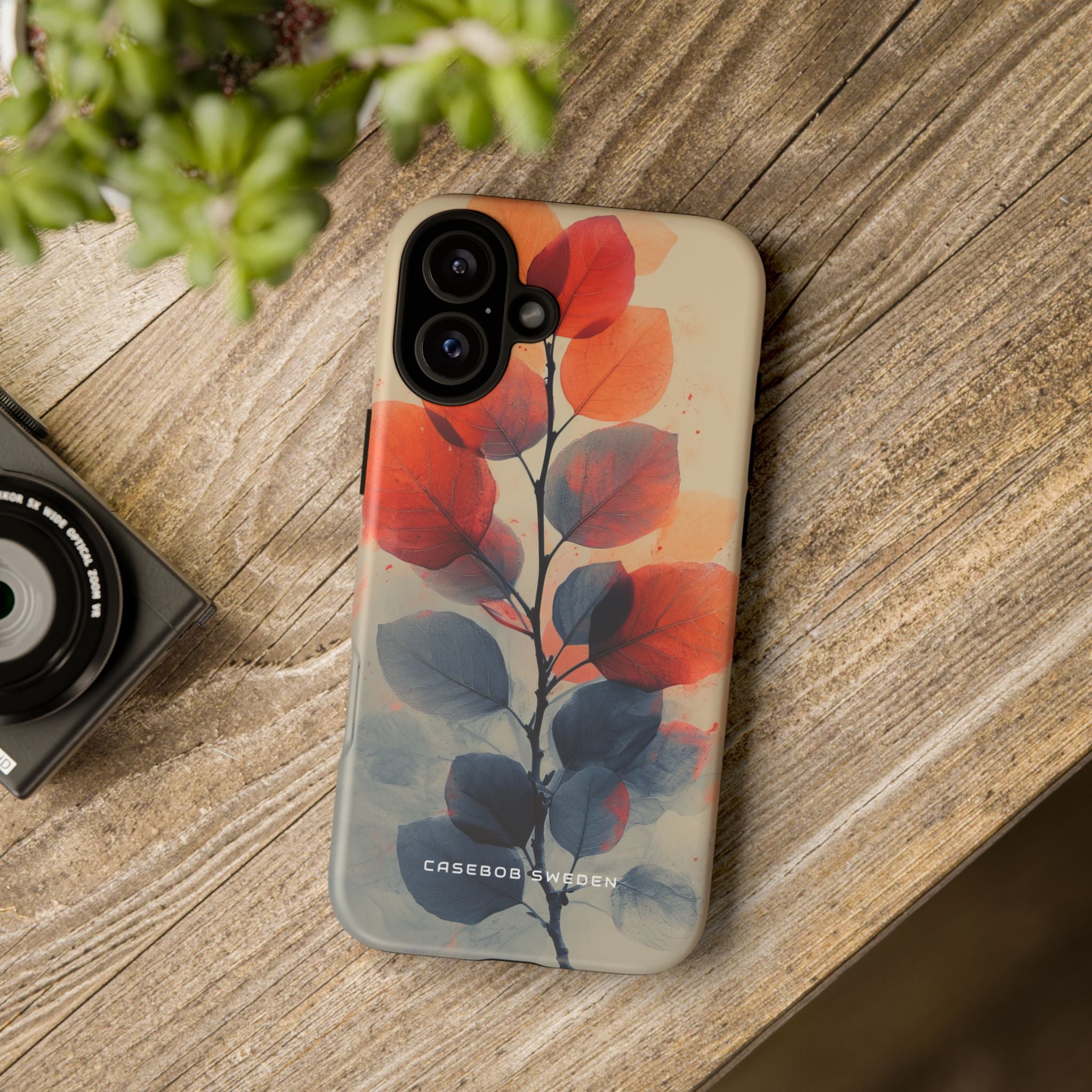 Ethereal Leaf Harmony iPhone 16 - Tough Phone Case