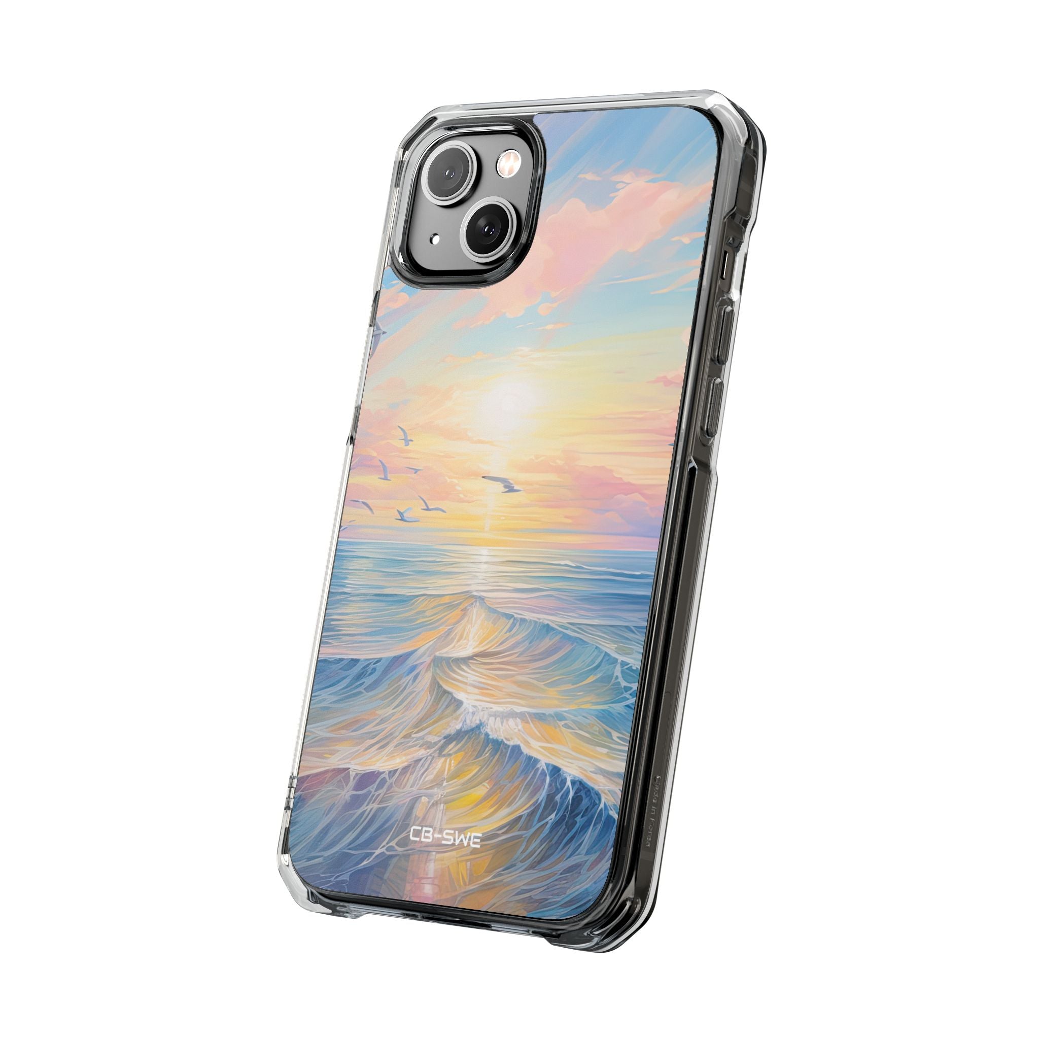 Gentle Waves Embrace iPhone Case - Impact