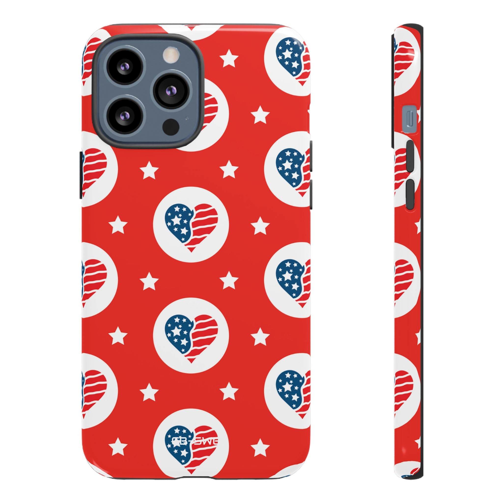 Hearts Celebrate Freedom - iPhone Case