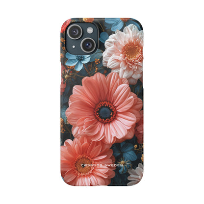 Surreal Floral Harmony iPhone 15 - Slim Phone Case