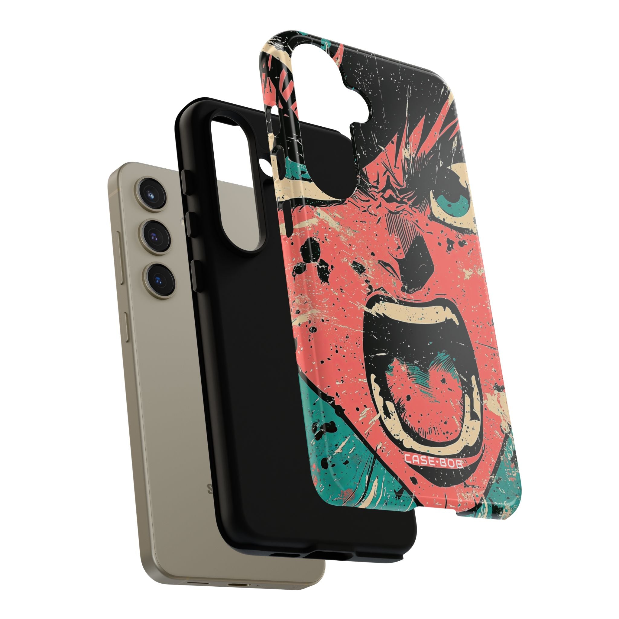 Screaming Face Pink Samsung S24 Case - Tough