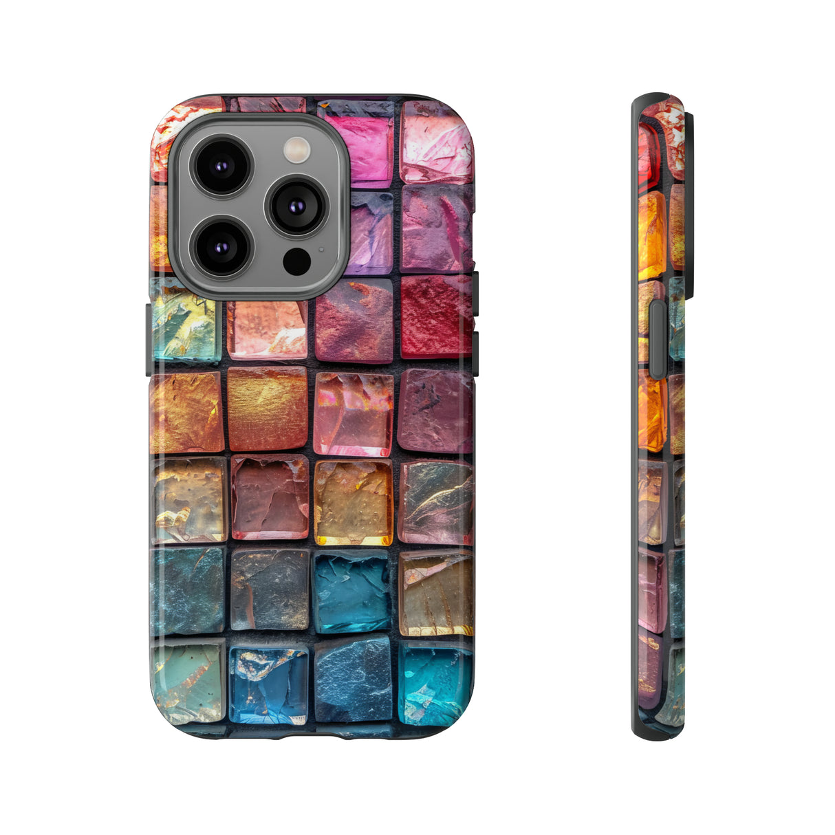 Pastell Mosaik Eleganz - Schutzhülle fürs Handy