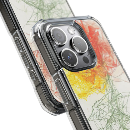 Fiery Blossom Tangle iPhone 15 - Impact Clear+