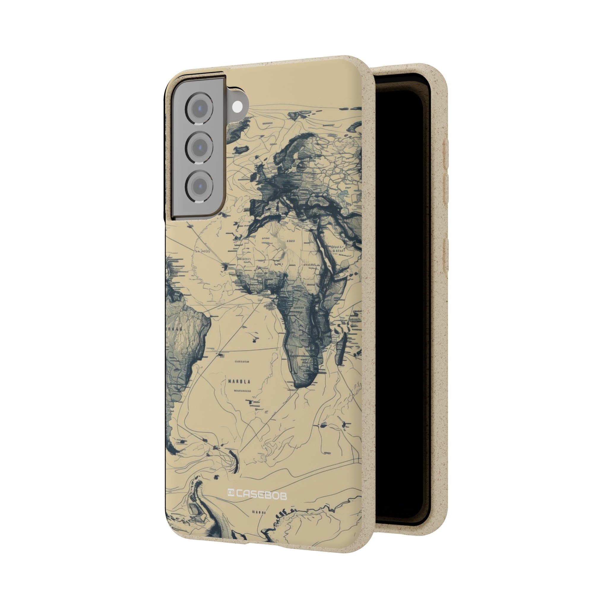 Vintage World Map | Biodegradable Phone Case