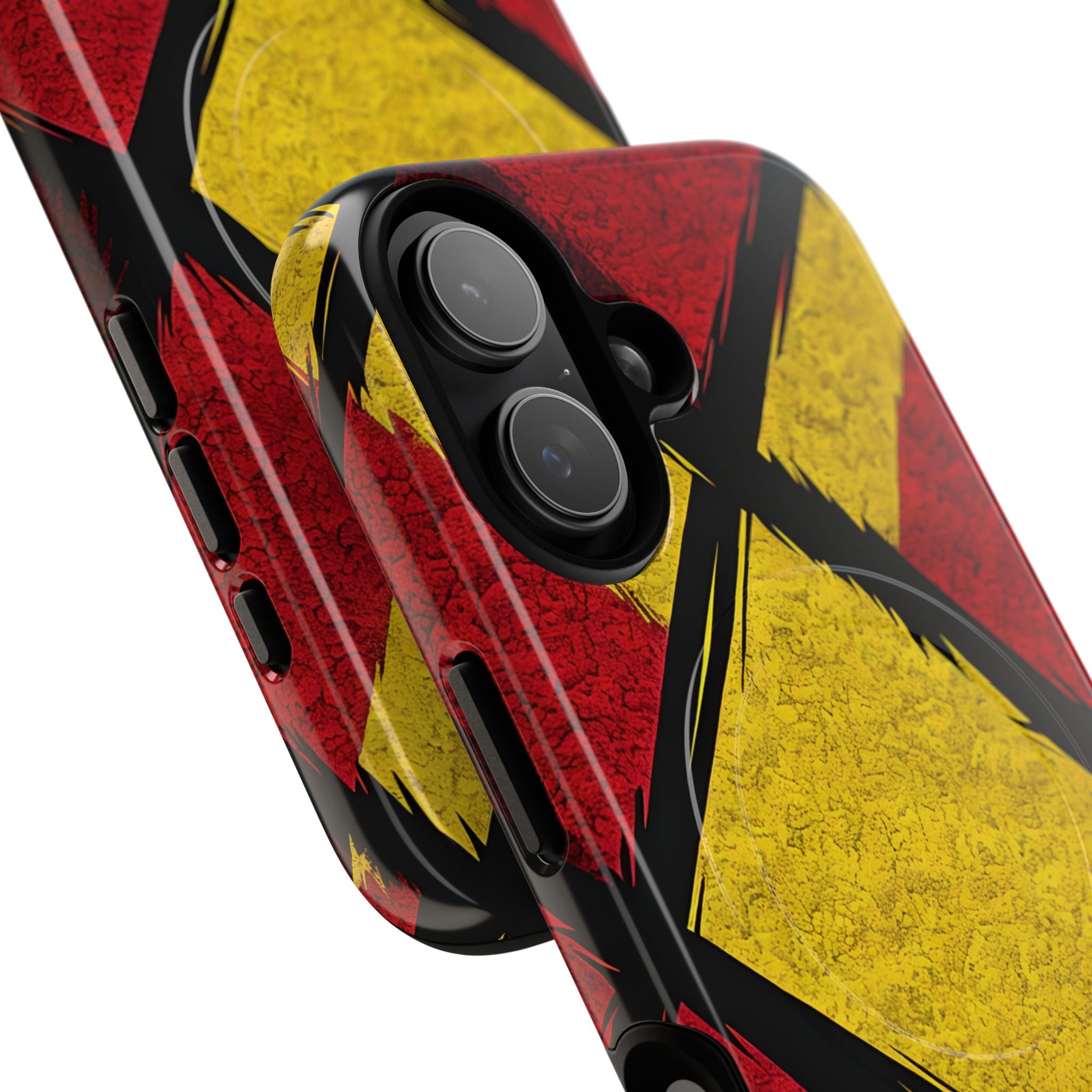 Cracked Diamond Grid iPhone 17 - Tough+