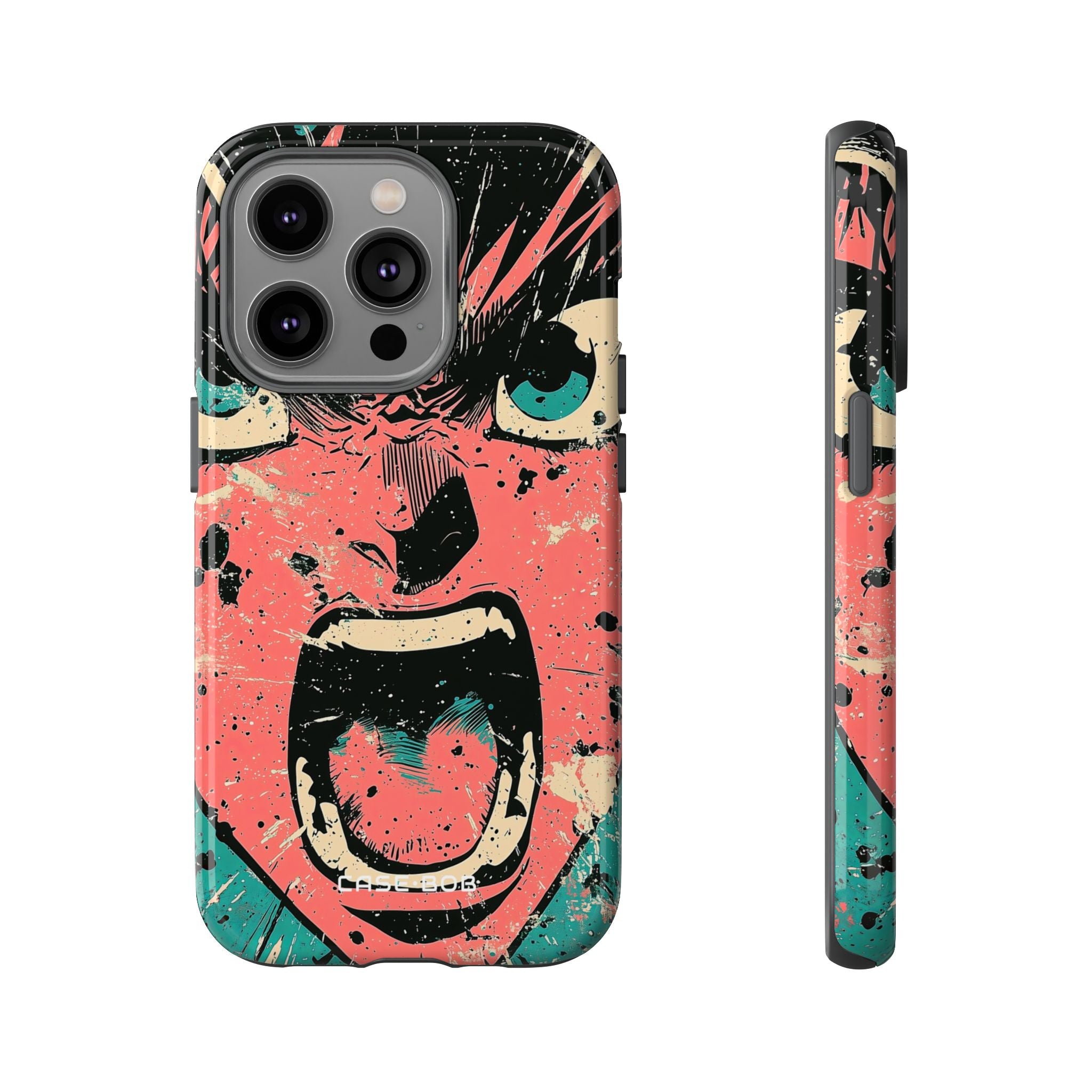 Screaming Face Pink iPhone 14 Pro Case - Tough