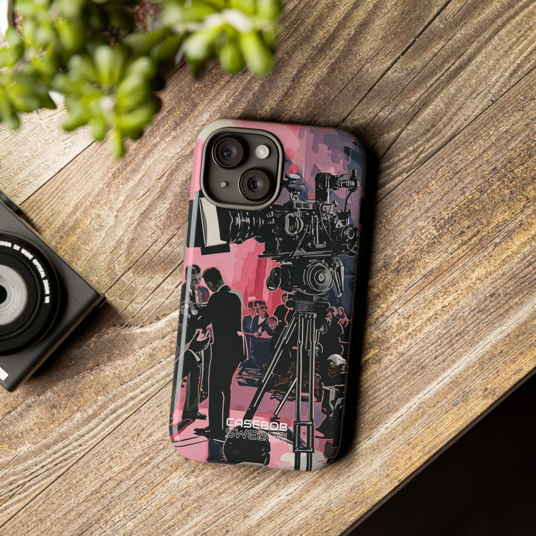 Vintage Cinema Dreams iPhone 15 - Tough