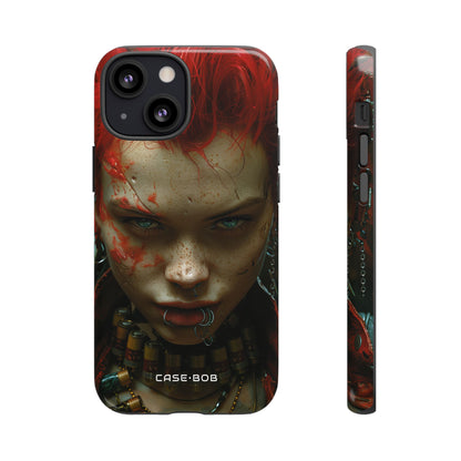 Red Spike Gaze iPhone 13 Mini Case - Tough