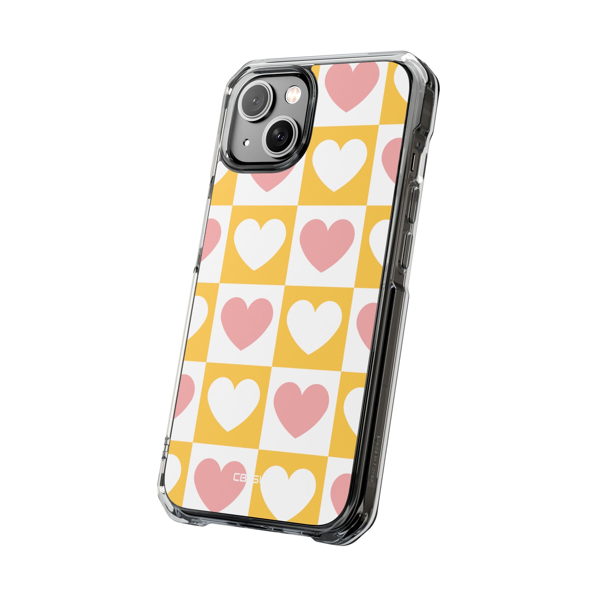 Heart Grid Harmony iPhone Case - Impact