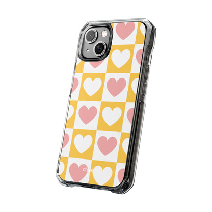 Heart Grid Harmony iPhone Case - Impact