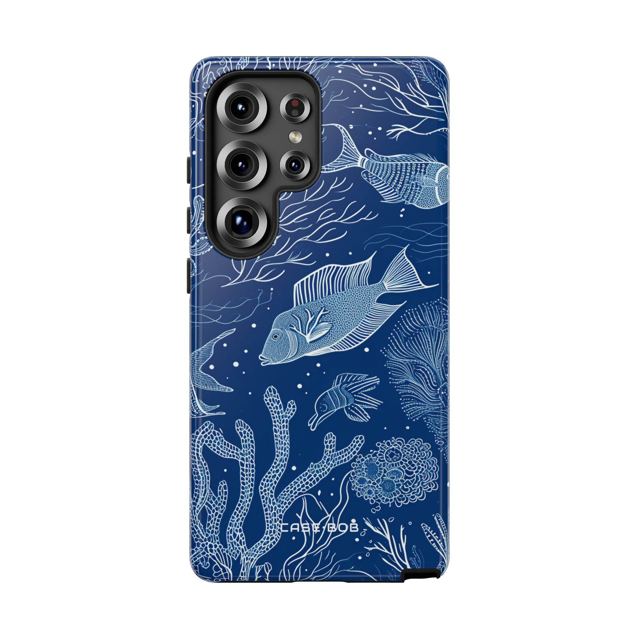 Navy Scale Reef Samsung S25 Ultra Case - Tough