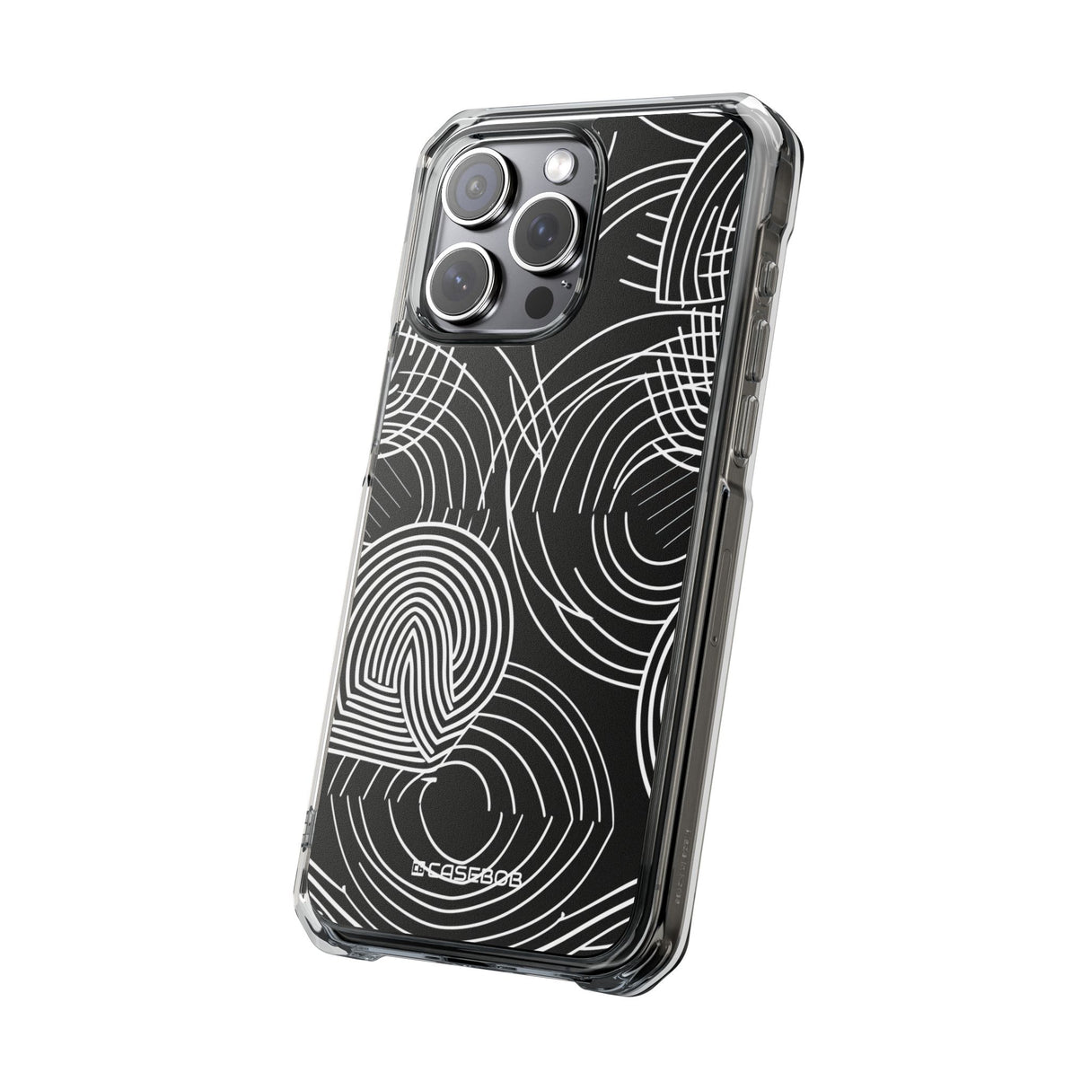 Kompliziertes Labyrinth – Handyhülle für iPhone (Clear Impact – Magnetisch) 