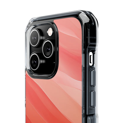 Flowing Coral Waves iPhone 14 - Impact Clear+