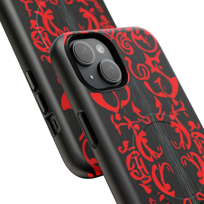 Gothic Crimson Symmetry iPhone 15 | Tough+ Phone Case