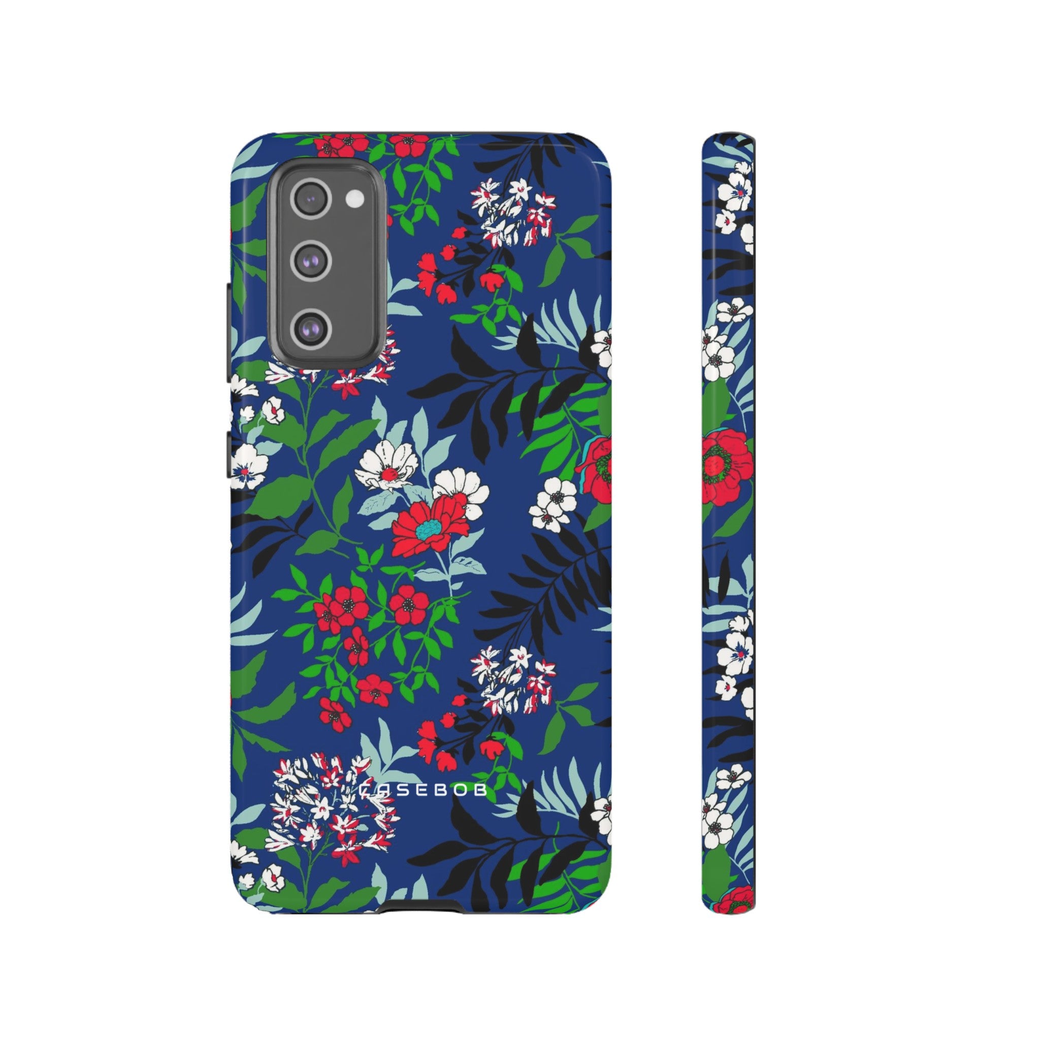 Blue Art Flowerfield - Protective Phone Case