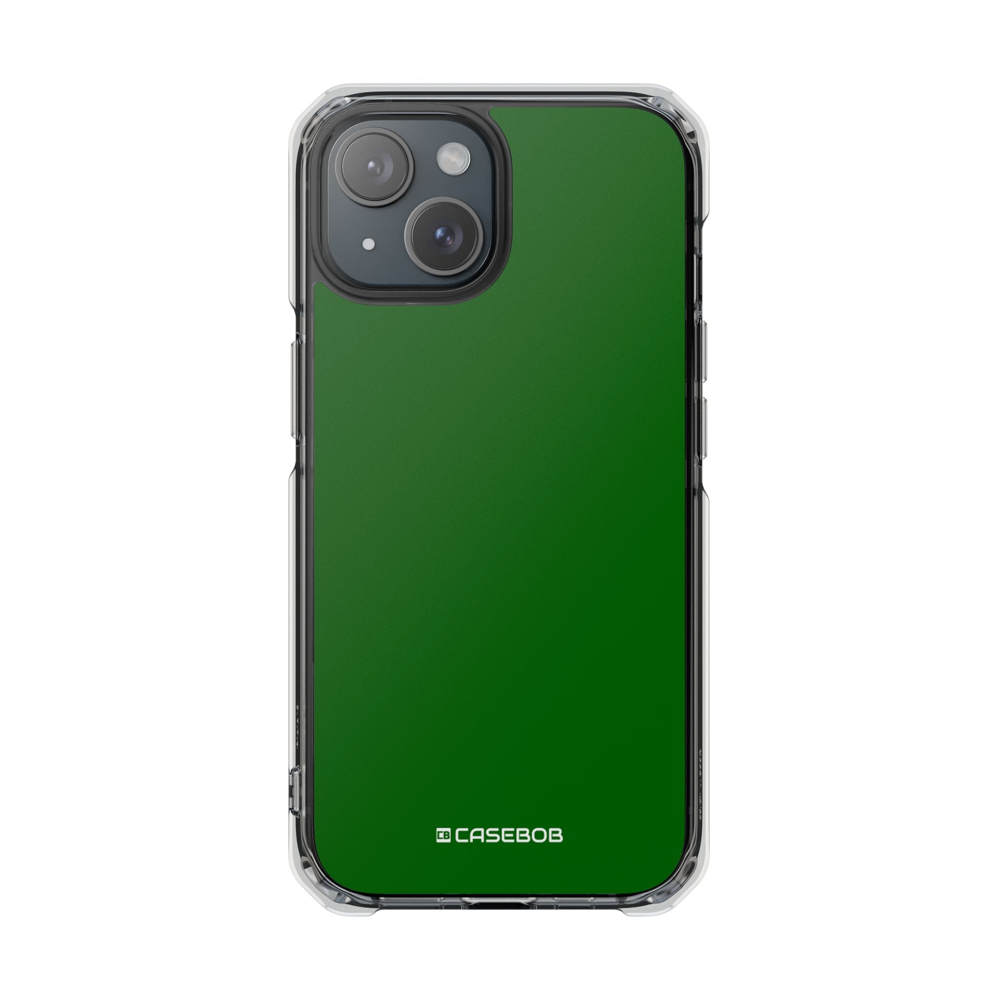 Dark Green - Clear Impact Case for iPhone