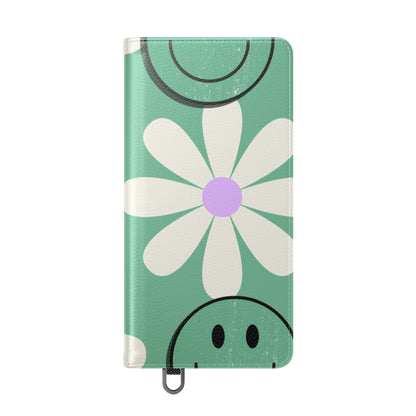 Smiley Daisy Glow - Samsung S25 Ultra Case - Wallet