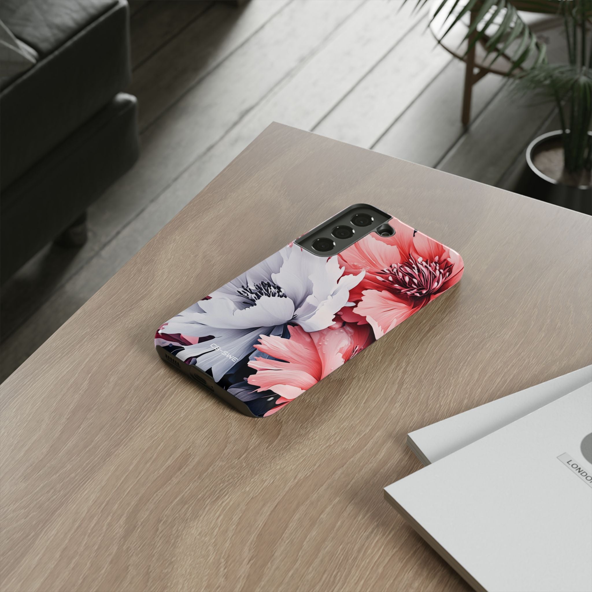 Digital Floral Elegance - Samsung Case