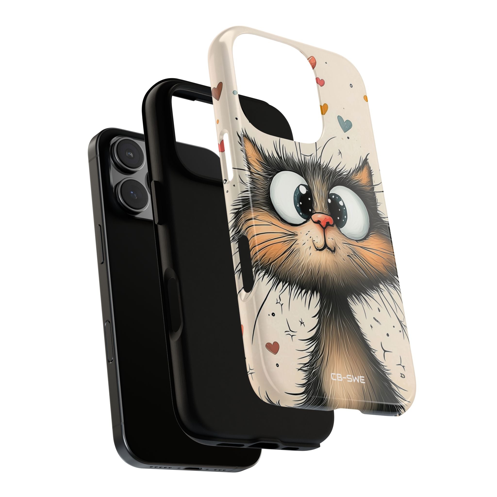 Whimsical Cat Smiles - iPhone Case
