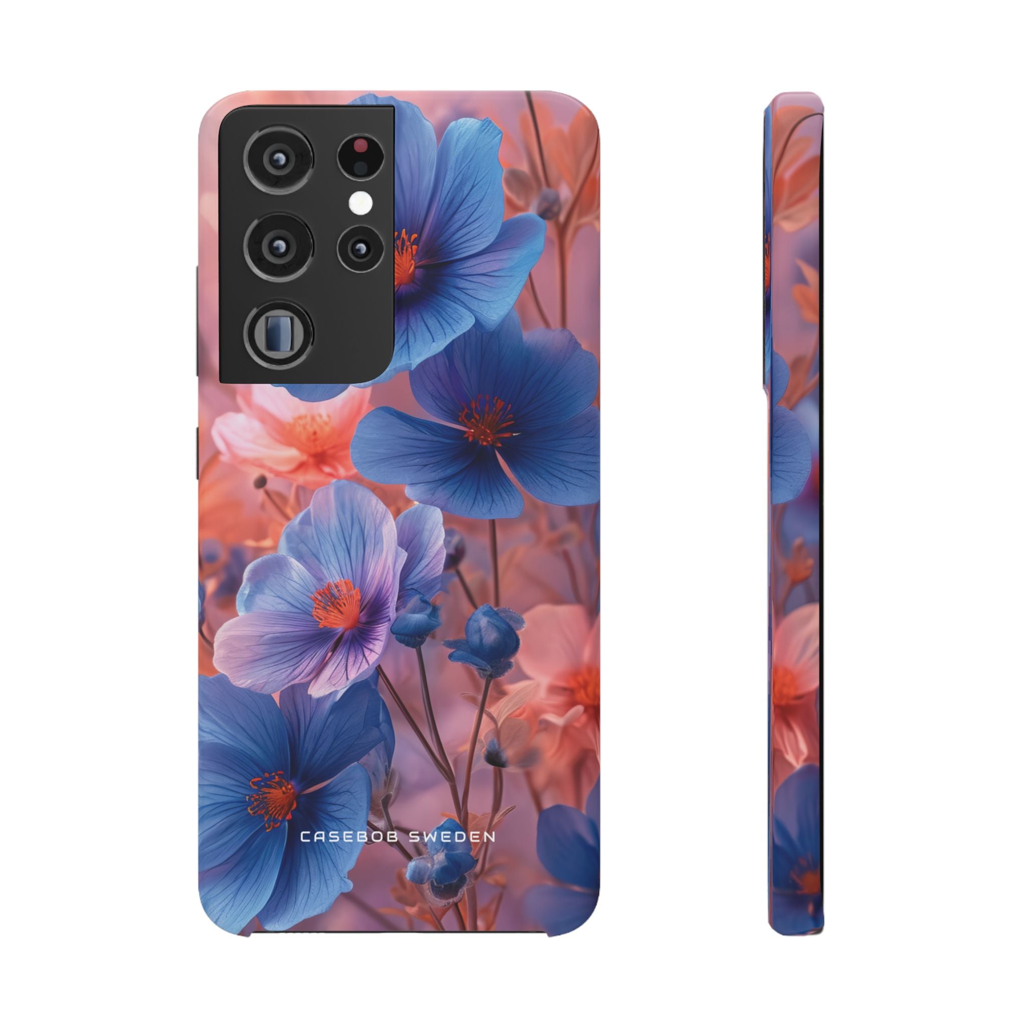 Harmonious Blooming Blues and Pinks Samsung S21 - Slim Phone Case