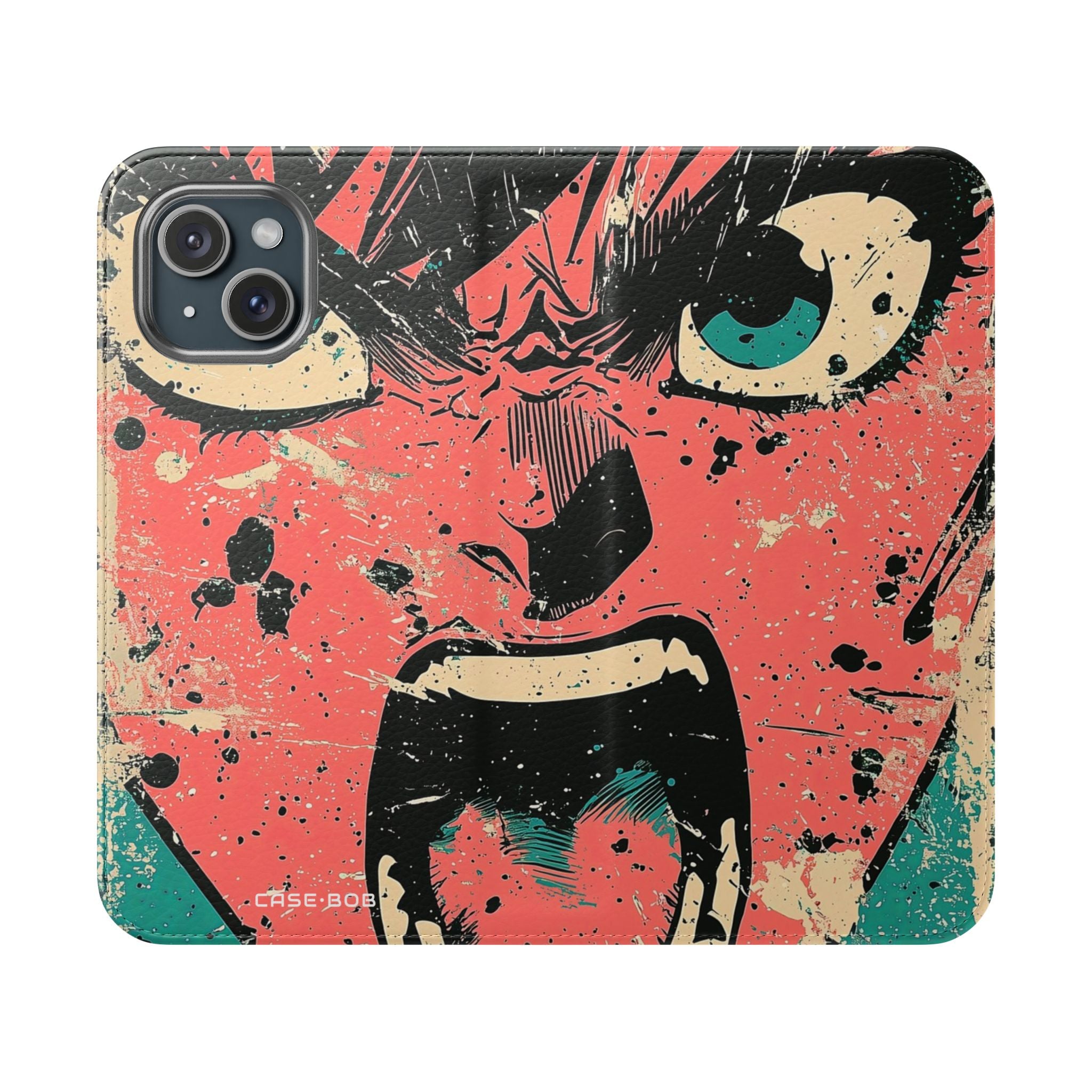 Shouting Face Burst - iPhone 15 Case - Wallet