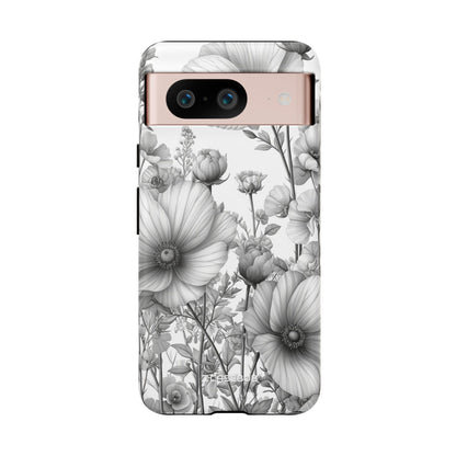 Monochrome Flora - Phone Case for Google Pixel