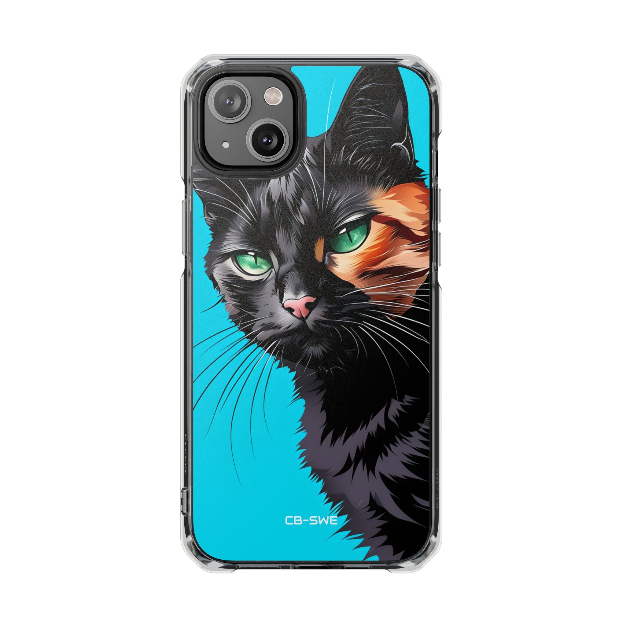 Curious Cat Stare iPhone Case - Impact